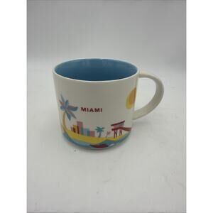 Starbucks 14oz You Are Here Collection Miami Coffee And Tea Mug - MINT
